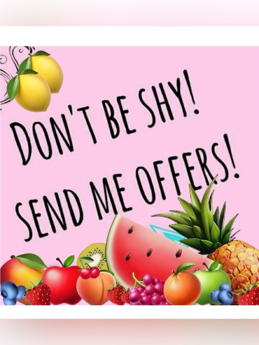 All offers are considered